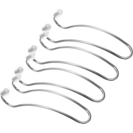 BESTYASH 4 Ganchos Para Reposacabezas De Coche De Acero Inoxidable Transparente Doble Gancho Para Asiento De VehíCulo Soporte Para Bolsos Organizador De Almacenamiento Para Auto