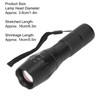 Small LED Flashlight Single Mode Retractable Focusing Waterproof Green Light