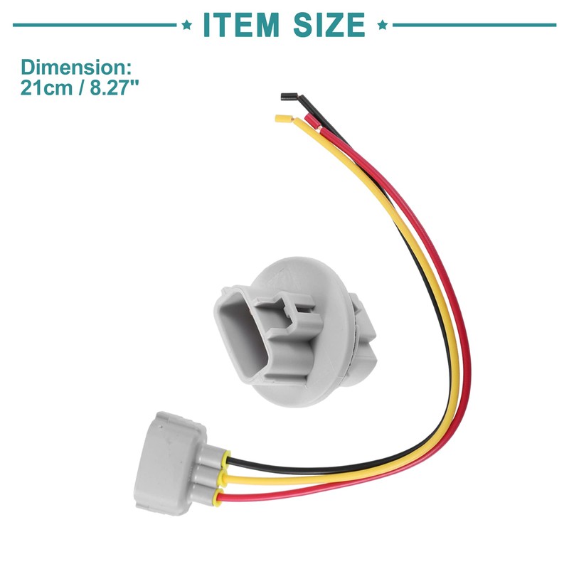 ACROPIX Front Turn Signal Light Wiring Harness Socket Adapter Fit