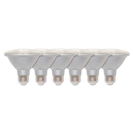 Westinghouse 5180020 10 (75-Watt Equivalent) PAR30 Short Neck Flood Dimmable Bright White Indoor/Outdoor Energy Star, Medium Base (6-Pack) LED Light Bulb, 6 Count (Pack of 1), Clear