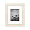 DUCIHBA 8x10 White Washed and Sanded Wood with Groove Farmhouse