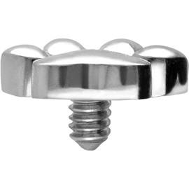 PIERCINGLINE Titanium Piercing Dermal Anchor Attachment Replacement | Paw | Choice of Colours, Titanium