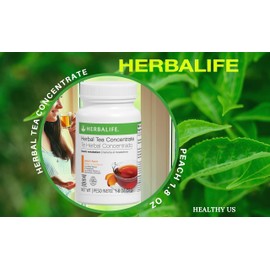Herbalife Herbal Tea Concentrate: Peach 1.8 Oz. (51g) Gluten Free, Naturally Flavored, No Artificial Sweetener