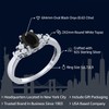 Gem Stone King 925 Sterling Silver Oval Black Onyx and