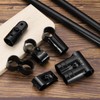 uxcell 4 Pcs End Rail Clamps, 1-1/8" T-shape Pipe Clamp