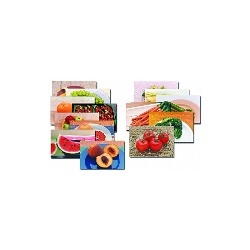 Fruits & Vegetables Posters Real Photo Classroom Decorations for Preschool