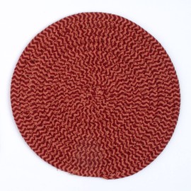 Stylish Braided Corded Pot Holder/Mini Placemat (7.5" Round, Merlot)
