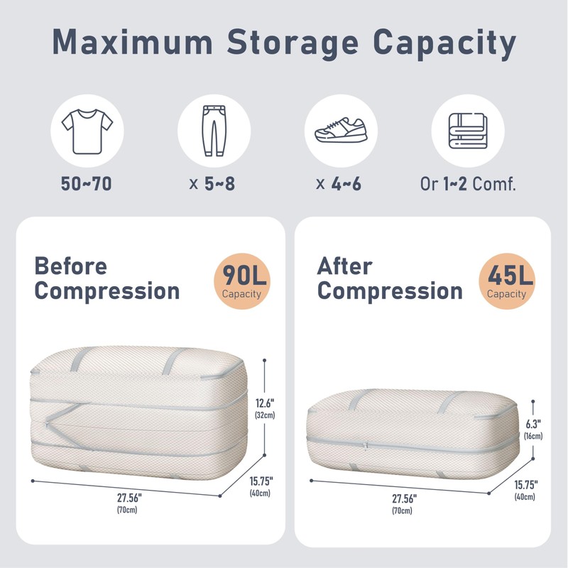 DIMJ Compression Moving Bags - Extra Large Heavy Duty Comforter