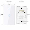Lsliangmei 2.4GHz WiFi Smart Wall Touch Light Switch (Glass Panel,