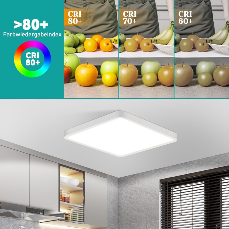 muyuua Ceiling Light Flat Ceiling Light LED - 23 cm