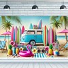 BlissYard Summer Hawaiian Backdrop Banner Summer Beach Themed Decoration 71
