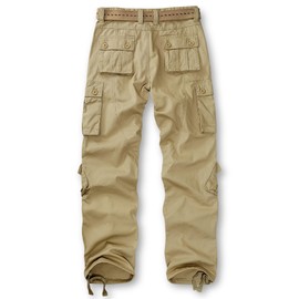 TRGPSG Women's Casual Combat Cargo Pants, Cotton Outdoor Camouflage Military Multi Pockets Work Pants 14