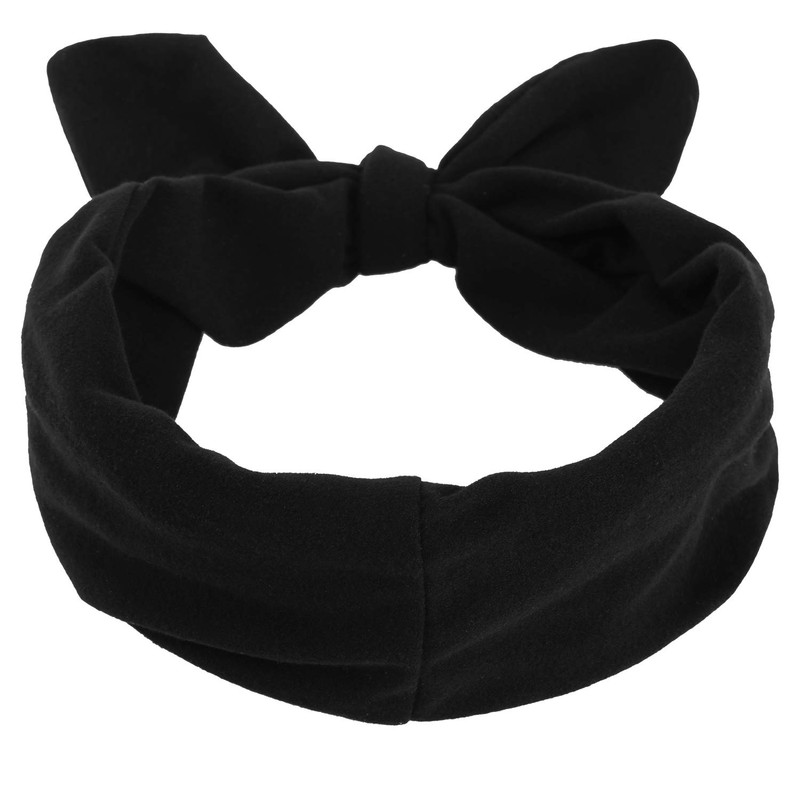 Hicarer 2 Pcs Bandana Headband for Women Retro Cotton Wide