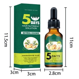 Dyceittdia 2 x Ginger Hair Growth Oil, Ginger Hair Growth Essential Oil, Ginger Hair Treatment Oil, Solution for Hair Growth, Essential Oil Against Hair Loss, 2 Pieces x 30 ml, Hair2
