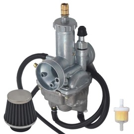 waltyotur Carburetor Carb Replacement for 1988-1998 Kawasaki Bayou 220 KLF220A / 2003-2011 Kawasaki Bayou 250 KLF250A with Air Filter Fuel Filter