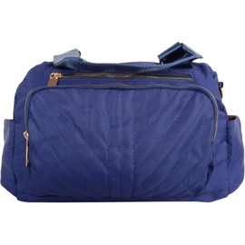 Ladies Polyester Tote Bag with Detachable Strap and Coin Purse, navy