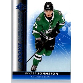 2022-23 Upper Deck SP Blue Parallel Hockey #112 Wyatt Johnston Rookie Card RC Hockey Card Dallas
