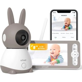 ieGeek 2K WiFi 2-Way Talk Baby Monitor 5 inch Video Camera Cry Detection