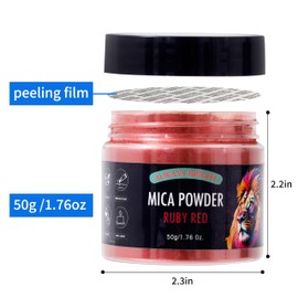 Always Bright Mica Powder for Epoxy Resin, 1.76 oz/50g, Cobalt Blue Mica Pigment for Soap, Epoxy Resin, Candle Making, Bath Bomb,Nail Polish