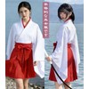 KALAOK Shrine Maiden Costume, Short, Japanese Style, White and Red,
