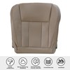 SecosAutoparts Driver & Passenger Side Bottom Microfiber Leather Seat Cover
