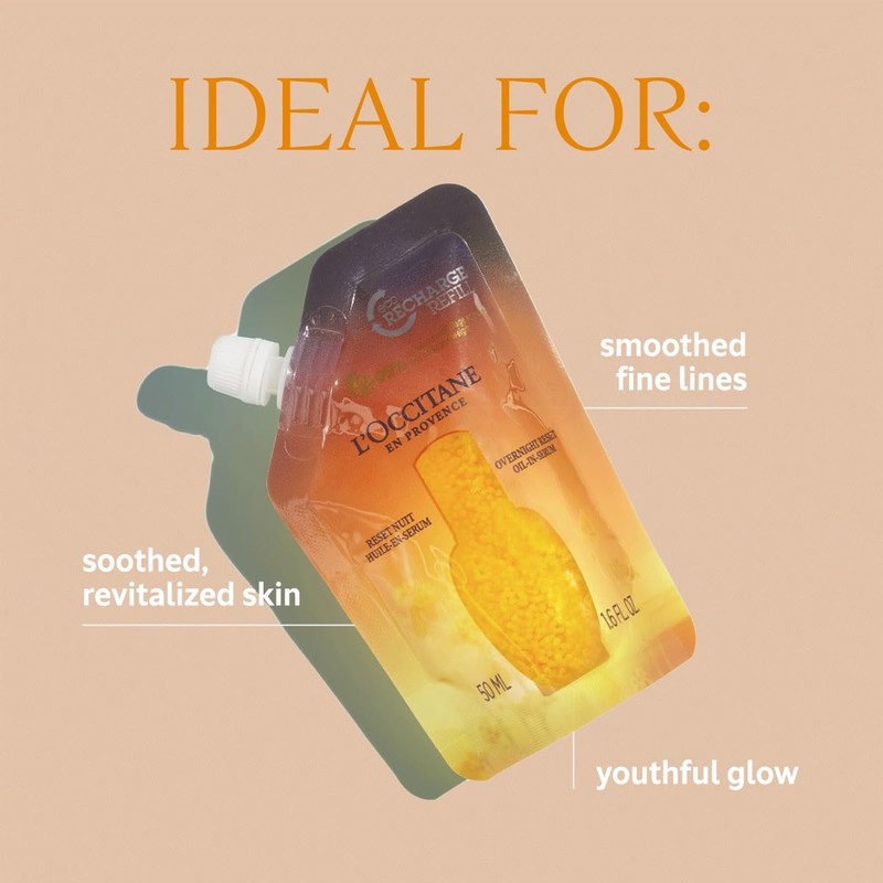 L'OCCITANE Immortelle Overnight Reset Oil-in-Serum Refill 1.60 fl. oz