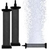 AquaMiracle 2-Pack Aquarium Air Stones 8"x1.25", New Innovative Rubber Air