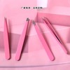 Pink Stainless Steel Tweezers for Individual Eyelashes & Eyebrow Trimming - Beauty Makeup Tool (Spot, Beard, One Size/96) Pointed Tip 30ea