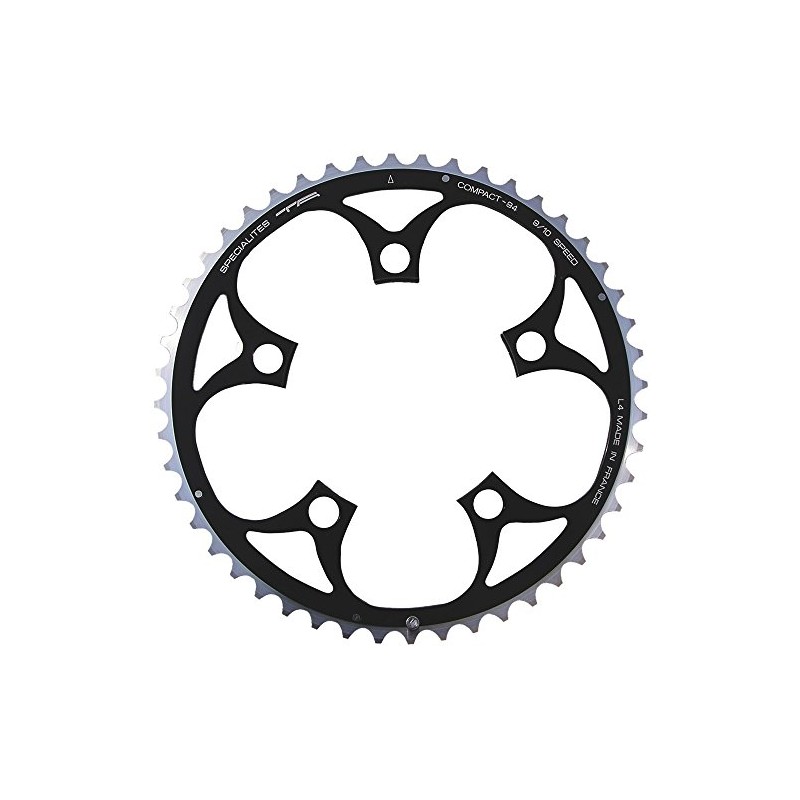 Spécialités TA Unisex's Compact 94pcd 5 Arm 9 Speed Chainring,