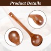 Cobee 11" Wooden Ladle, Long Handle Wood Soup Handcrafted
