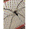Coach Mini Umbrella In Badlands Floral Print GOLD/CHALK MULTI- (New)