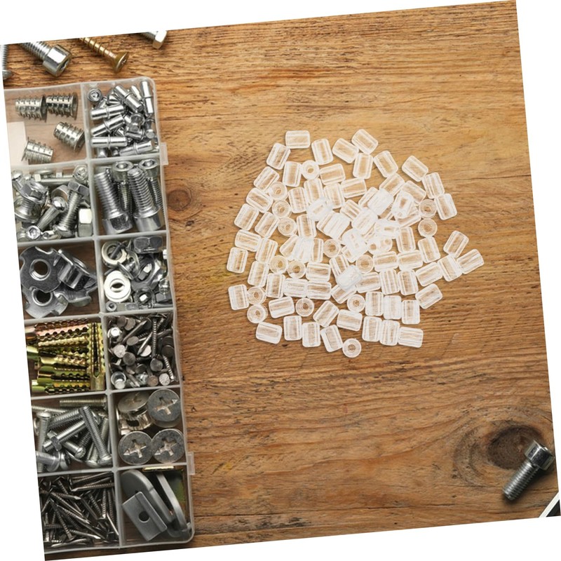 ABOOFAN 90PCS Peg Hook Stoppers for Pegboard Inventory Control Clips