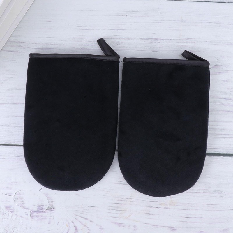 TEHAUX Guantes Autobronceadores Negros 2 Piezas Aplicador de Autobronceador Aplicación