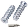SKIR'CO (Pack of 100) Zinc Plated Euro Screws 5.0 x