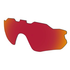 Predrox Red Mirror Radar Pace Lenses & Nose Pieces Replacement for Oakley Sunglass OO9333 Polarized