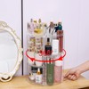 SuoXing 360 Rotating Makeup Organizer for Vanity,DIY Adjustable Height Cosmetic