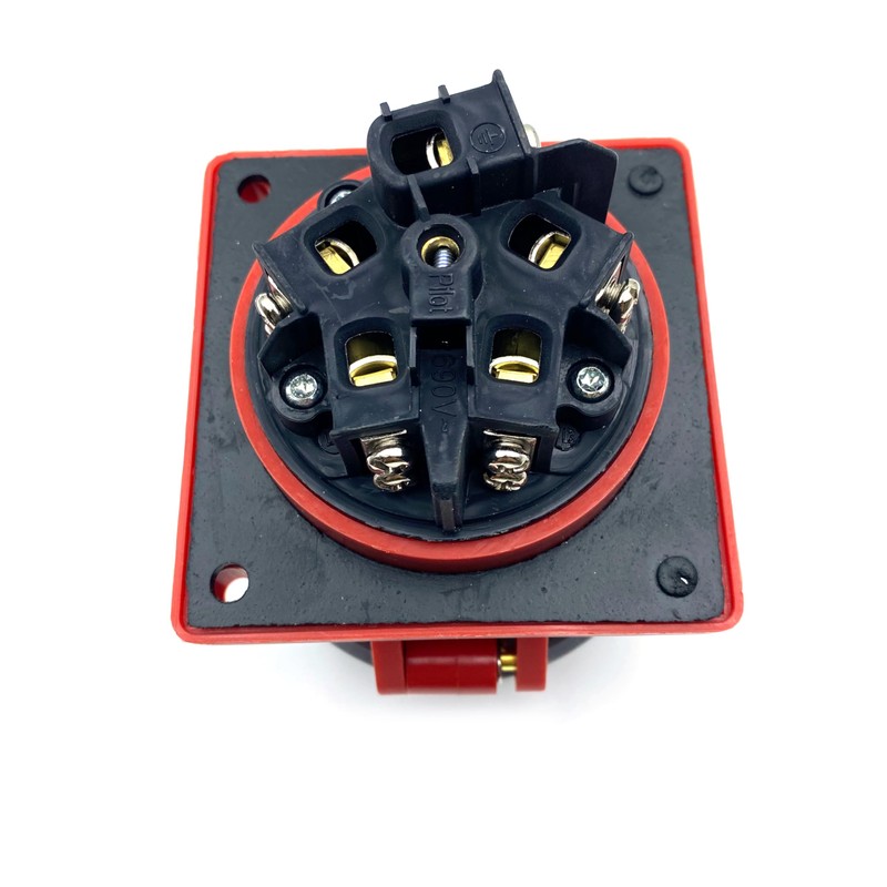 IEC 60309 Waterproof Industrial Connector Socket, 5Pin 63A 380V-415V 3P+E+N