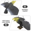 Yardwe 3pcs Realistic Eagle Bird Deterrent Hanging Plastic Eagle Decor