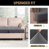 H.VERSAILTEX Stretch 2 Piece T Cushion Sofa Slipcovers Individually Sofa