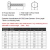 BOZONLI Mechanical Bolts High Tensile Hex Bolt Outer Hexagonal Screws