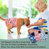 Reusable Cat Diapers 3 Pack with Good Absorbency Kitten Diapers