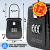 Lion Locks 12-Pack Alpha Key Lock Box with Code -