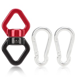 30KN Bearing Swivel Hanger with Carabiner Swing Hanging Accessory for Aerial Wire Work Yoga Outdoor Rock Climbing