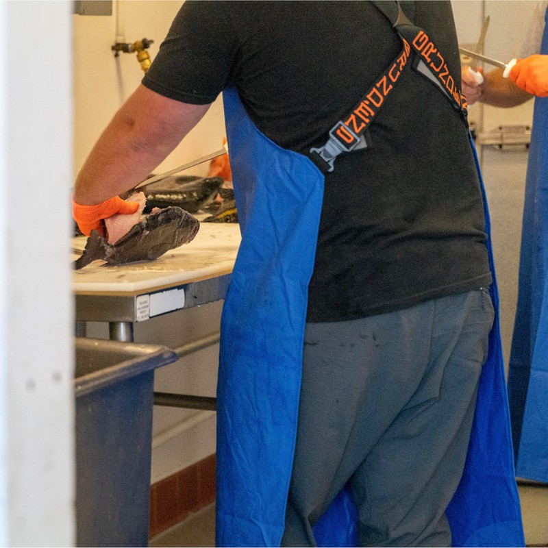 Grundens Shoreman PVC Apron, Orange, ONE SIZE