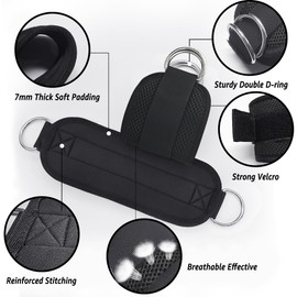 Anemeeoke Ankle Straps for Cable Machine 1Pair, Kickbacks Glute Workouts, Lower Body Exercises, Adjustable Leg Straps with Neoprene Padding Women -pink