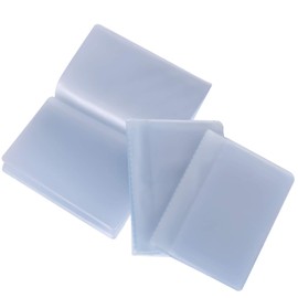 Senkary Set of 3 - Plastic Wallet Insert Credit Card Holder (20 Page 20 Slots, 10 Page 20 Slots and 10 Page 10 Slots), Translucent