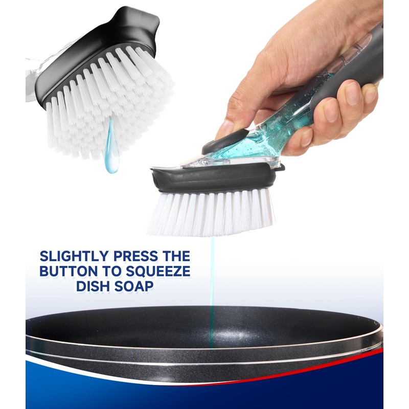 Dish Brush Head Replacement for OXO, 4 Pack Refill Head