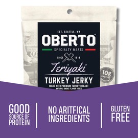 Oberto Specialty Meats Teriyaki Turkey Jerky, 2.7 Ounce (Pack of 8)