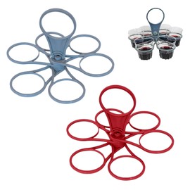 KFSCIP Milk Bottle Holder Doorstep, 2 Pack Foldable Drinks Carrier, Cup Holder for Outdoor Activities and Home Use, Compact Drink Holder Tray with Space-Saving Design, 14.5 cm x 3.5 cm