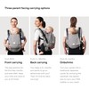 Stokke Limas Carrier Flex, Grey Melange - Full-Buckle Baby Carrier